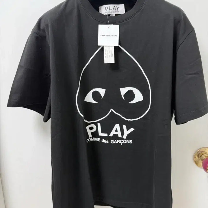 [BUNJANG] Comme des Garçons PLAY Outline Heart T-Shirt / 꼼데가르송 PLAY 아웃라인 하트 티셔츠 XXL, XL, L
