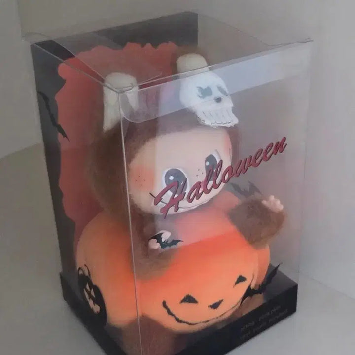 [BUNJANG] Labubu Halloween Pumpkin Doll Keychain / 새상품) 라부부 할로윈 호박 인형 키링
