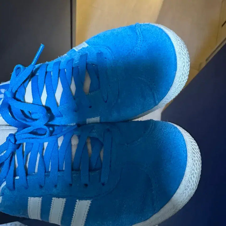 [BUNJANG] Adidas Gazelle Bold Aqua White Sneakers (230) / 아디다스 가젤 볼드 아쿠아 오프 화이트 230