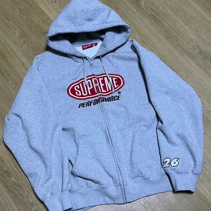 [BUNJANG] Supreme Hooded Zip-Up Hoodie L / 슈프림 퍼포먼스 후드집업 L