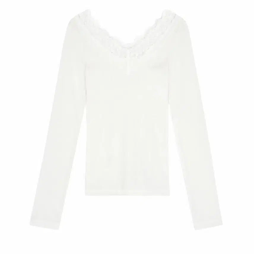 [BUNJANG] Clishier Cream Donut Long Sleeve White / 클리시어 크림도넛 롱슬리브 화이트