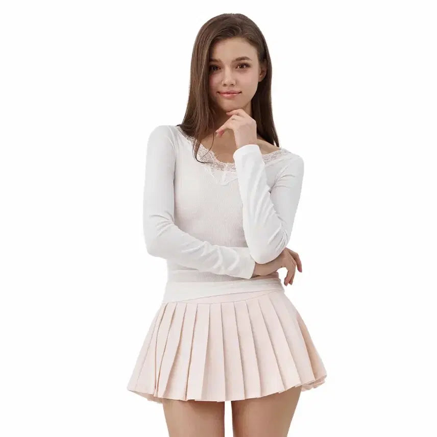[BUNJANG] Clishier Cream Donut Long Sleeve White / 클리시어 크림도넛 롱슬리브 화이트