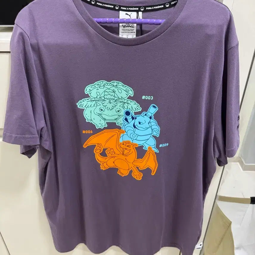 [BUNJANG] Puma x Pokémon Charizard Venusaur Blastoise T-Shirt (L / 105) / 퓨마 포켓몬 리자몽 이상해꽃 거북왕 티셔츠 L사이즈