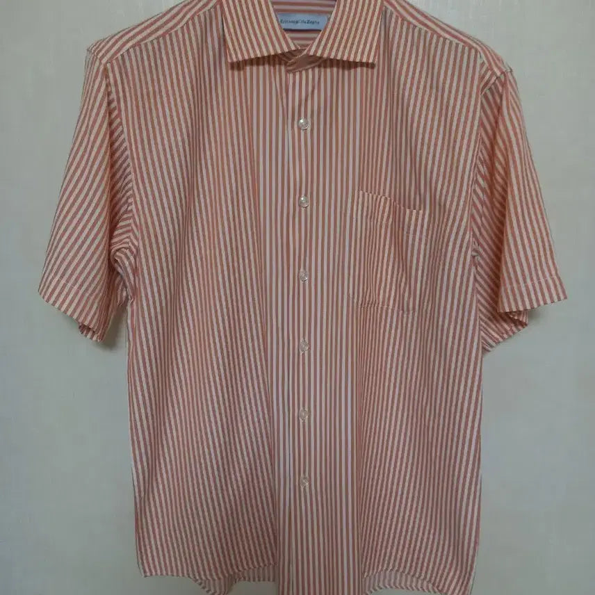 [BUNJANG] Ermenegildo Zegna Orange Stripe Shirt / 에르메네질도제냐 셔츠 105 [미사용]