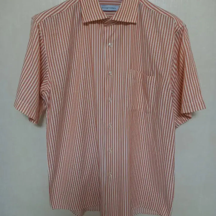 [BUNJANG] Ermenegildo Zegna Orange Stripe Shirt / 에르메네질도제냐 셔츠 105 [미사용]