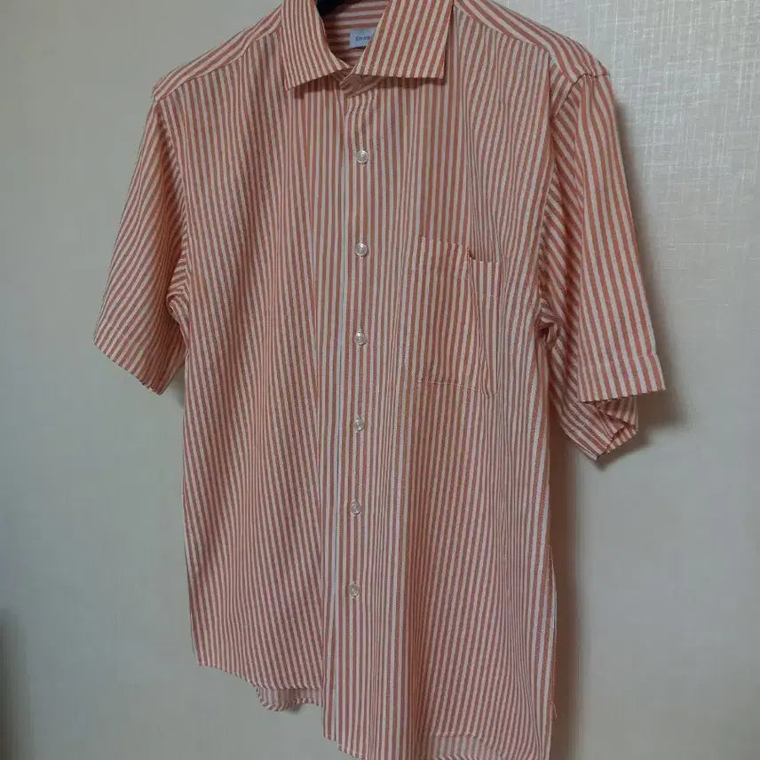 [BUNJANG] Ermenegildo Zegna Orange Stripe Shirt / 에르메네질도제냐 셔츠 105 [미사용]