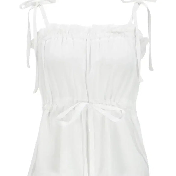 [BUNJANG] Velliar Lovely Ribbon Sleeveless Top / 벨리아르 러블리 리본 슬리브리스