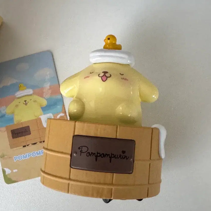 [BUNJANG] Pompompurin Onsen Figure with Duck / 온천 폼폼푸린