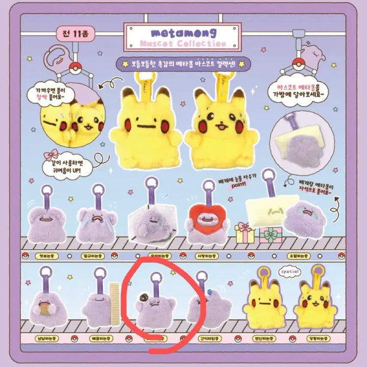 [BUNJANG] Metamong Keyring / 메타몽 키링 고뇌하는중