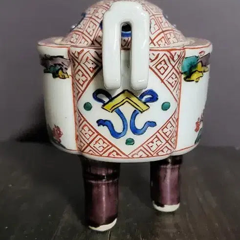 [BUNJANG] Celadon Incense Burner with Embossed Patterns / 도자기 향로 (k-330)