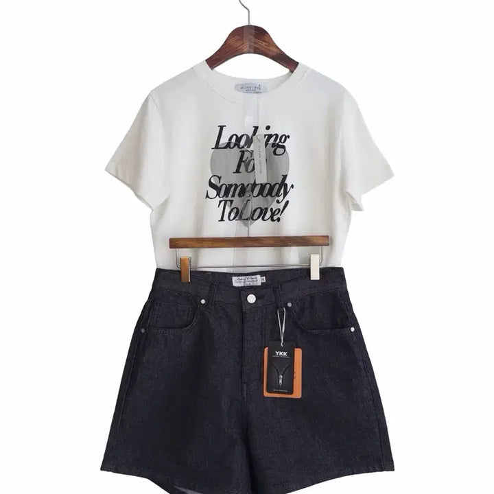 [BUNJANG] Indigo Denim Shorts (Size M) / 교신안함)논페이드 인디고 데님 쇼츠