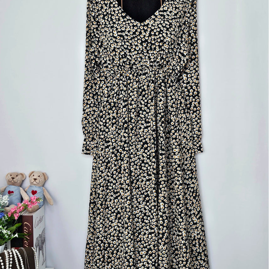[BUNJANG] Daisy Flower Waist Banding Long Dress / 딩동 :) 원피스세일/M~L까지/데이지 허리밴딩 롱원피스_68