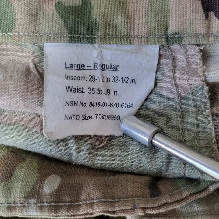 [BUNJANG] US Military Original OCP MultiCam Combat Trousers Large Regular / 미군 오리지날 OCP 멀티캠 전투복 바지 라지레귤러