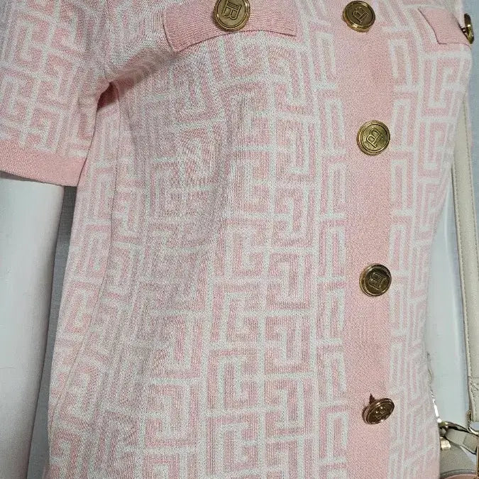 [BUNJANG] Pink Cardigan / 상태굿 분홍 가디건..반품 42-46 길이 55