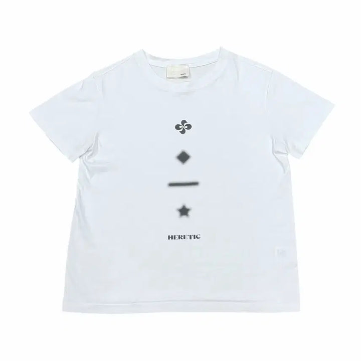 [BUNJANG] Heretic V Logo Short Sleeve T-Shirt White / 헤레틱 V 로고 반팔티 화이트