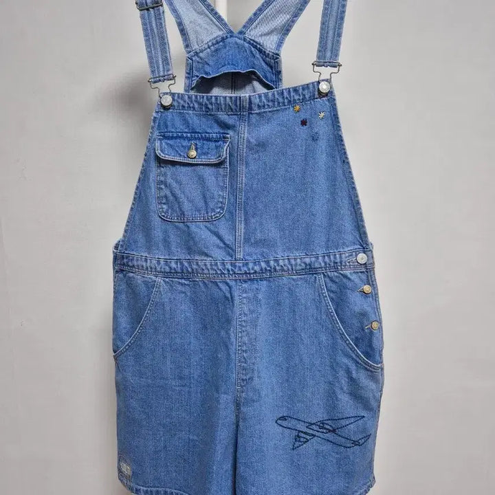 [BUNJANG] Zara Denim Overalls Shorts / 자라 데님 멜빵 반바지 청반바지 숏팬츠