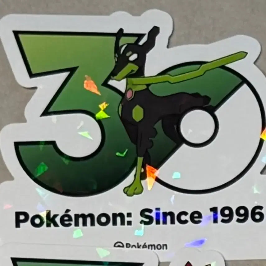 [BUNJANG] Pokemon 30th Anniversary Zygarde 10% Logo Sticker / (교환/판매) 지가르데10% 포켓몬 30주년 로고 스티커