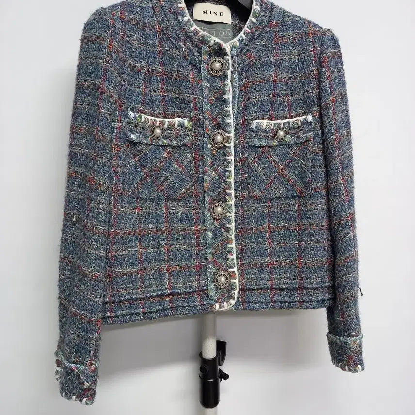 [BUNJANG] MINE Tweed Short Jacket (Spring/Autumn/Winter) / 마인 MINE 춘추동 트위드 숏 자켓 82 44-66