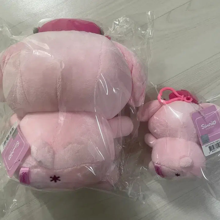 [BUNJANG] Sanrio Pompompurin Sakura Cherry Blossom Doll Keychain Set / (세트) 산리오 폼폼푸린 사쿠라 체리블라썸 벚꽃 인형 키링