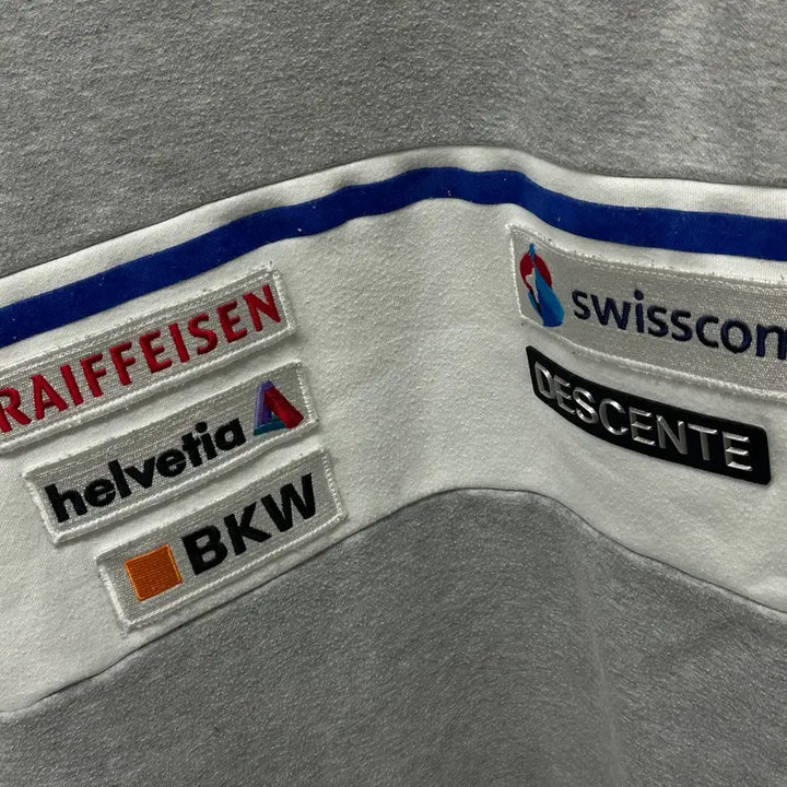 [BUNJANG] Descente Swiss Audi Patch Sweatshirt Size 100 / 사이즈 100) 데상트 스위스 아우디 패치 맨투맨
