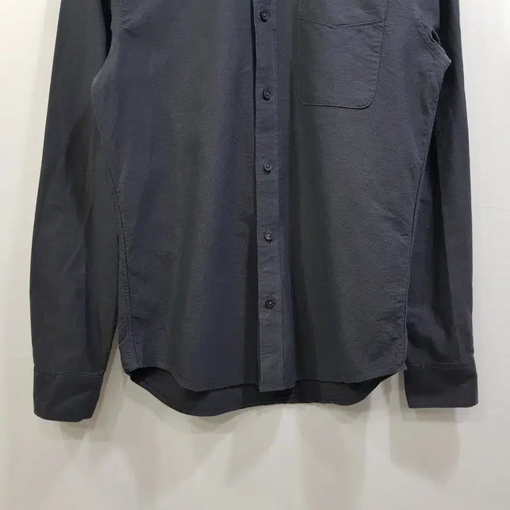 [BUNJANG] Vintage Charcoal Solid Oxford Long Sleeve Shirt (Men&