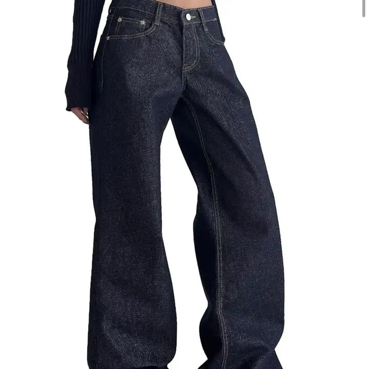 [BUNJANG] Lit Kim Non-Fade Flare Low Jeans Denim M / 릿킴 논페이드 플레어 로우 진 데님 m