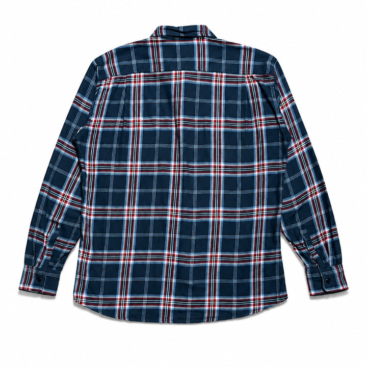 [BUNJANG] Uniqlo Navy Flannel Check Shirt L / JPN 일본 빈티지 y2k 모리걸 유니클로 네이비 플란넬 체크 셔츠 L