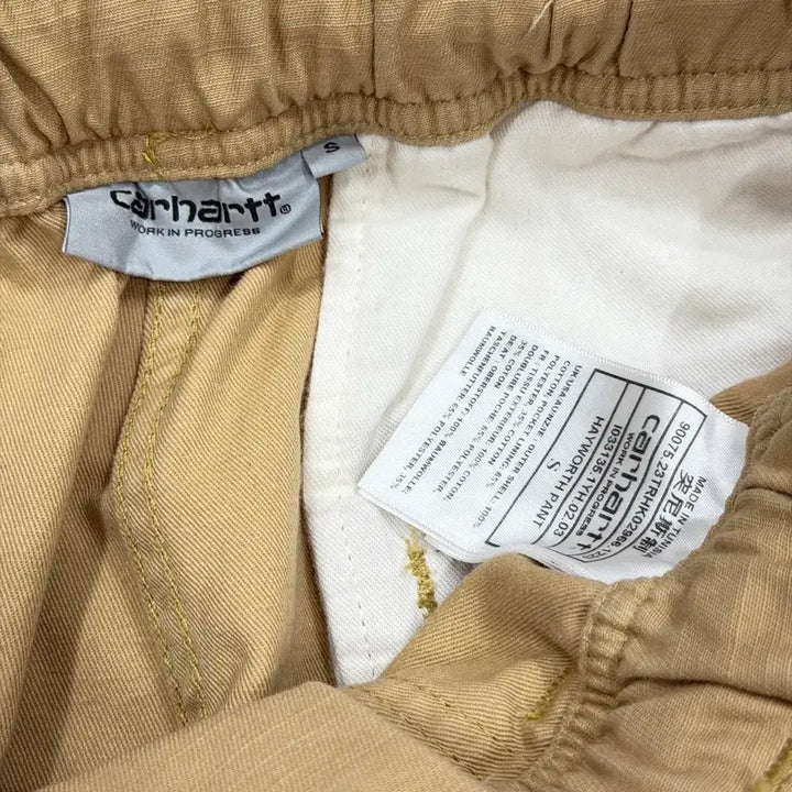 [BUNJANG] Carhartt WIP Hayworth Pocket Pants Beige S / 칼하트 WIP 벨트 헤이워스 포켓 팬츠 바지 베이지 S