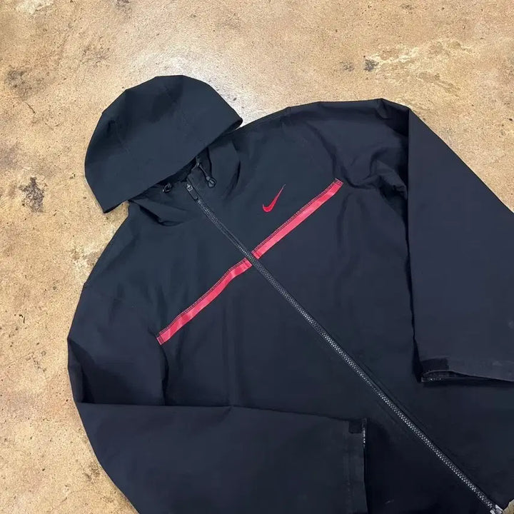 [BUNJANG] Nike Black Hooded Windbreaker Jacket / [정품/L] 나이키 블랙 후드 바람막이 자켓