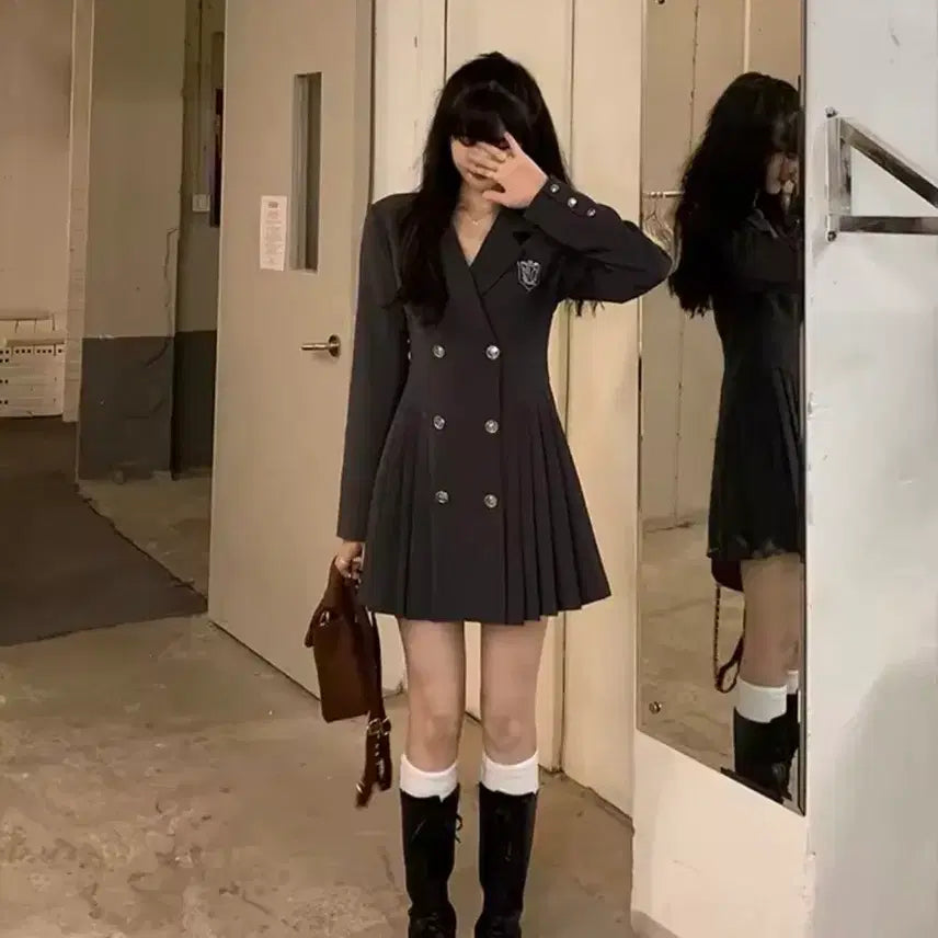 [BUNJANG] Preppy Look Graduation Photo Concept Outfit Set (Black/Charcoal) / (통통가능!) 프레피룩 졸업사진 컨셉 옷 판매해요