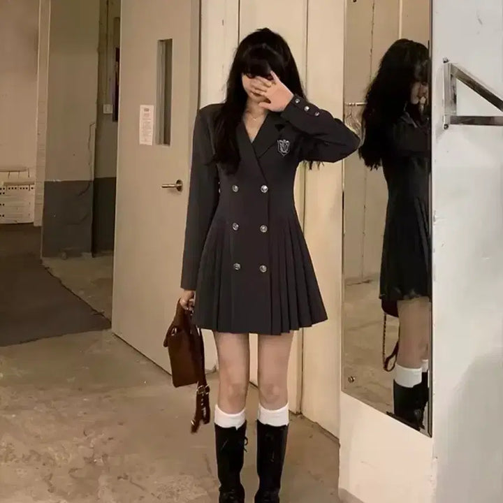 [BUNJANG] Preppy Look Graduation Photo Concept Outfit Set (Black/Charcoal) / (통통가능!) 프레피룩 졸업사진 컨셉 옷 판매해요