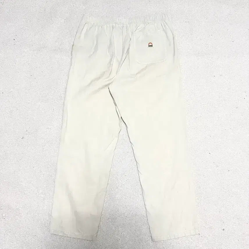 [BUNJANG] Deus Banding Pants Ivory / [L,100]데우스 밴딩 팬츠 바지 아이보리 deus
