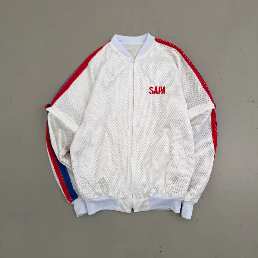 [BUNJANG] Vintage Mesh Two-Way Track Jacket / 빈티지 매쉬 투웨이 트랙 자켓