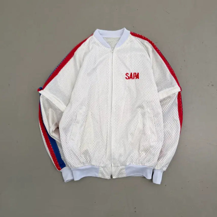 [BUNJANG] Vintage Mesh Two-Way Track Jacket / 빈티지 매쉬 투웨이 트랙 자켓