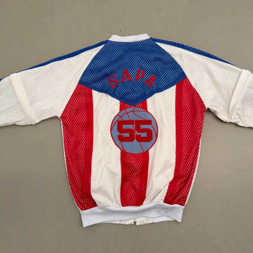[BUNJANG] Vintage Mesh Two-Way Track Jacket / 빈티지 매쉬 투웨이 트랙 자켓