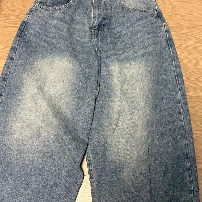 [BUNJANG] Skullk Weck Balloon Denim Pants / 스컬리웩 벌룬 데님