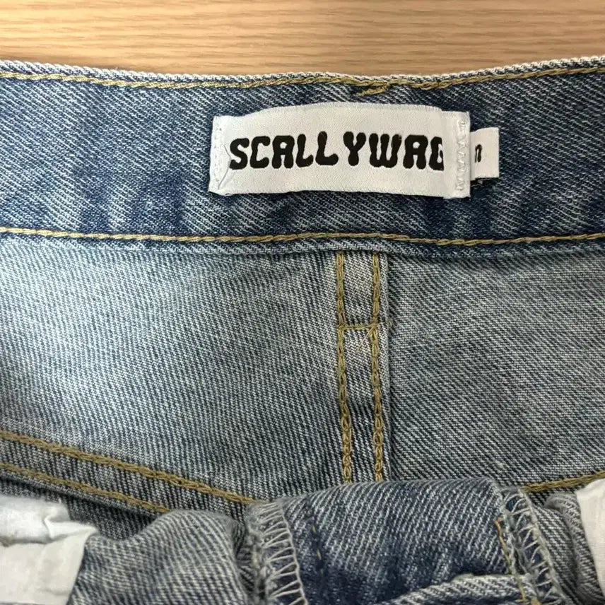 [BUNJANG] Skullk Weck Balloon Denim Pants / 스컬리웩 벌룬 데님