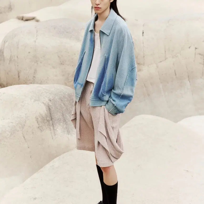 [BUNJANG] Ji Yong Kim 25ss Layered Panel Strap Shorts / 지용킴 - 25ss 레이어드 패널 스트랩 쇼츠