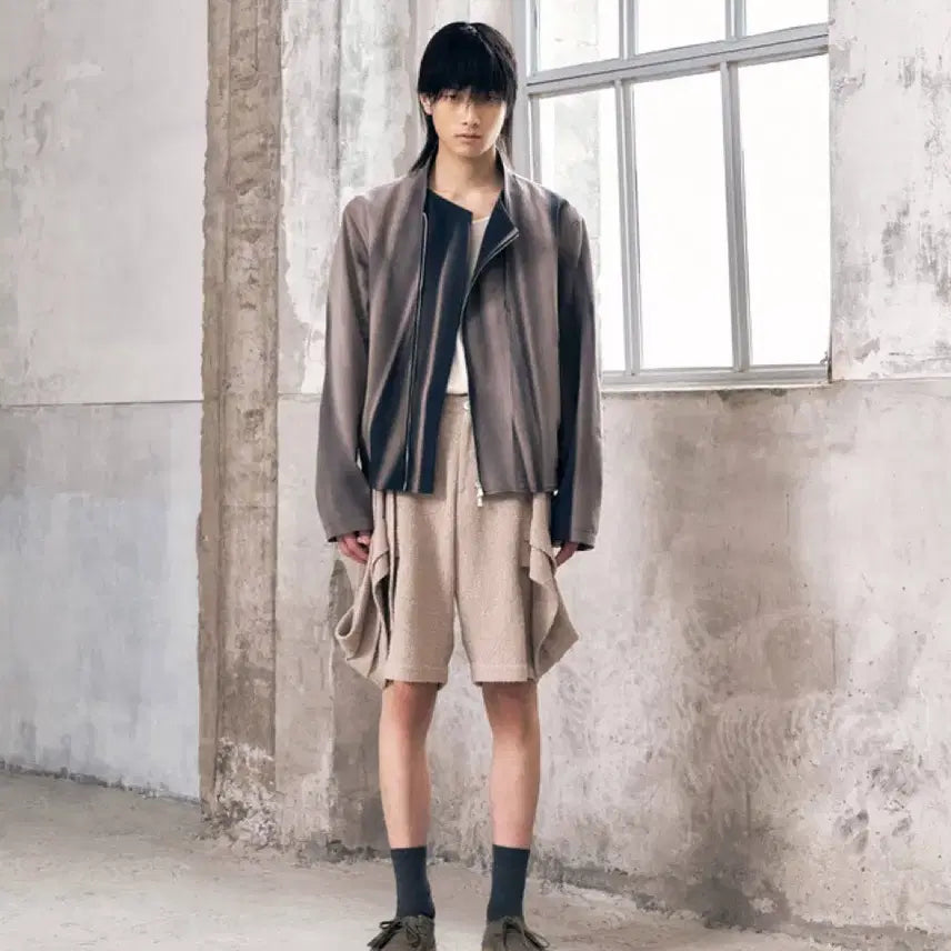 [BUNJANG] Ji Yong Kim 25ss Layered Panel Strap Shorts / 지용킴 - 25ss 레이어드 패널 스트랩 쇼츠