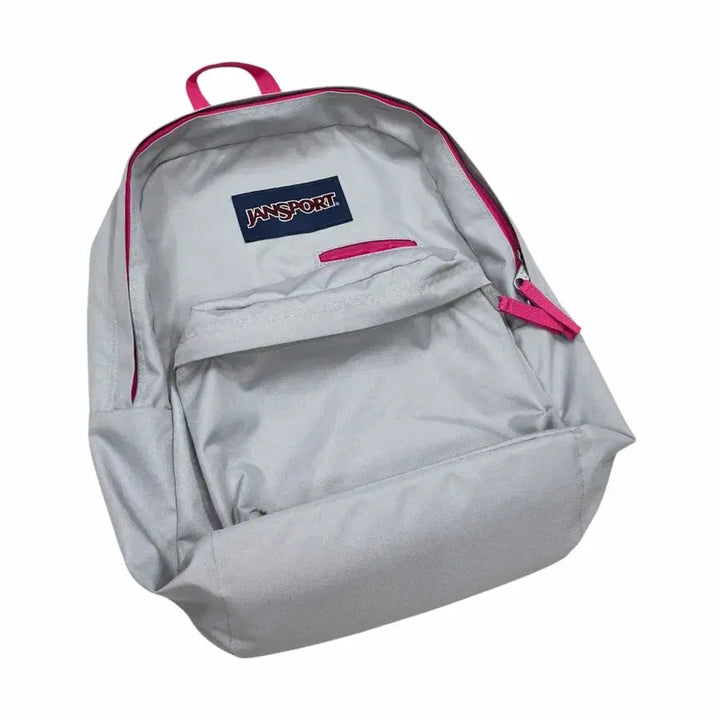 [BUNJANG] JanSport Vintage Pocket Backpack (Grey/Pink) / 잔스포츠 빈티지 포켓 회핑 그레이 핑크 백팩 가방
