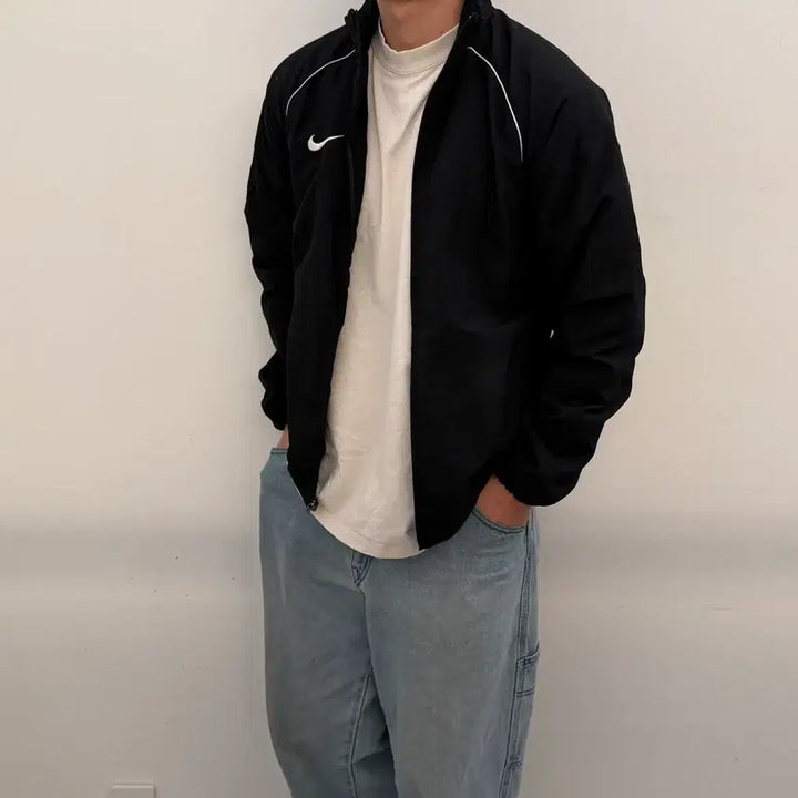[BUNJANG] Nike Swoosh Lining Windbreaker Jacket / 나이키 스우시 라이닝 바람막이