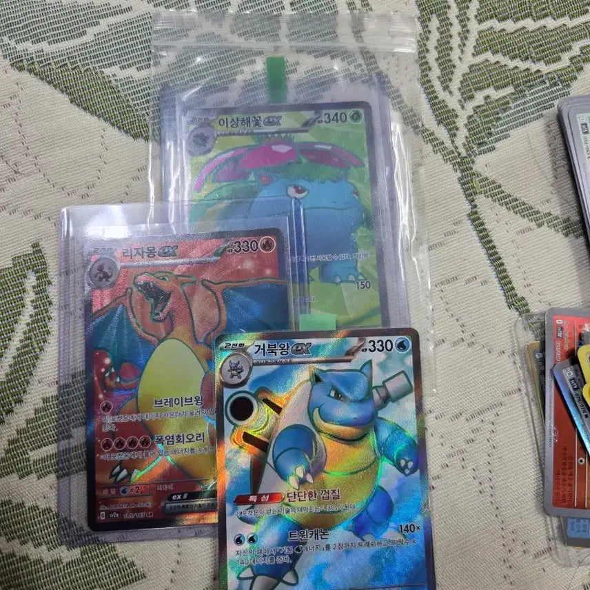 [BUNJANG] Pokemon Card Venusaur/Charizard/Blastoise GX Set / 포켓몬 카드 이상해꽃/리자몽/거북왕 GX
