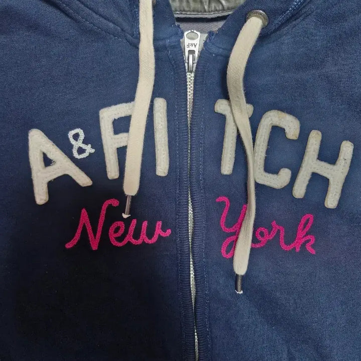 [BUNJANG] Abercrombie Navy Vintage Hooded Zip-Up S / 여성 아베크롬비 빈티지 네이비 후드집업 S