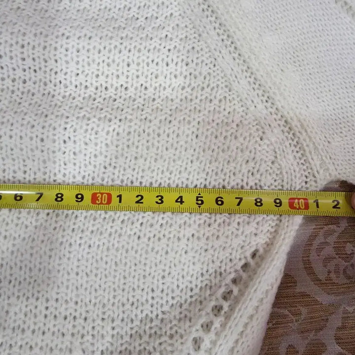 [BUNJANG] Ivory Cable Knit Sweater / 아이보리색 케이블 니트 스웨터