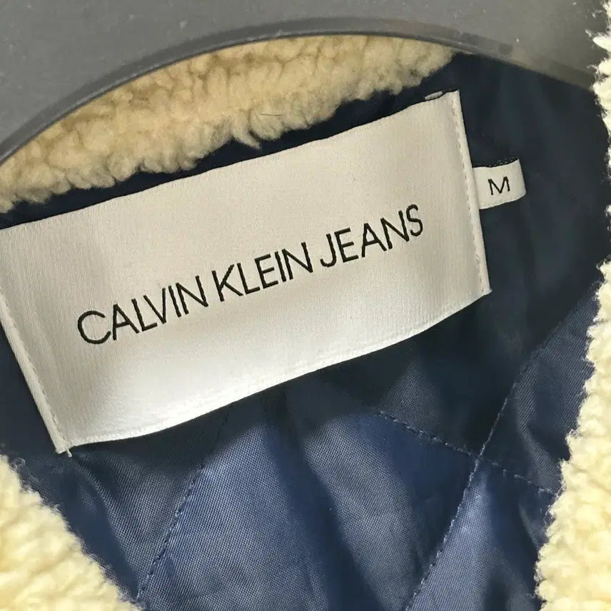 [BUNJANG] Calvin Klein Jeans Sherpa Collar Denim Jacket Size 105 / 사이즈 105) 캘빈클라인진 양털카라 데님 자켓