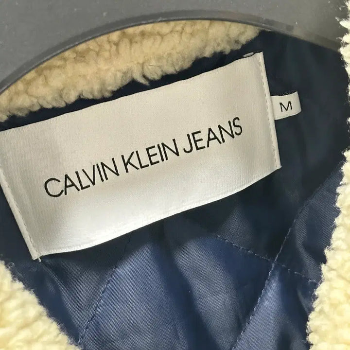 [BUNJANG] Calvin Klein Jeans Sherpa Collar Denim Jacket Size 105 / 사이즈 105) 캘빈클라인진 양털카라 데님 자켓