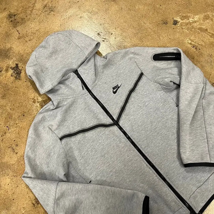[BUNJANG] Nike Tech Fleece Hooded Zip-Up Gray / [정품/M] 나이키 테크 플리스 후드 집업 회색