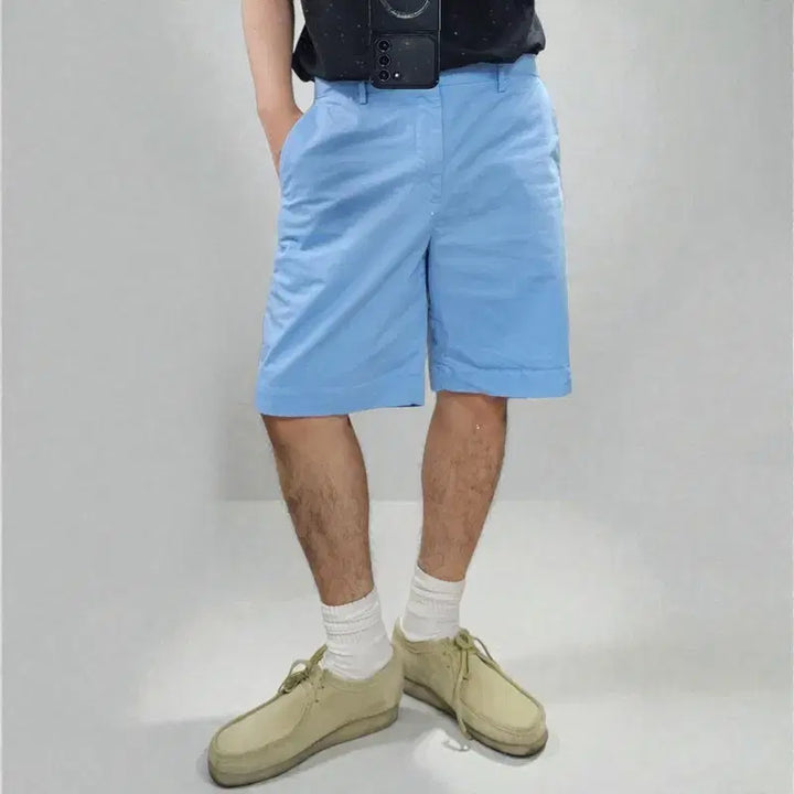 [BUNJANG] Polo Ralph Lauren Light Blue Stretch Classic Fit Shorts / 폴로 랄프로렌 쇼츠 반바지 M0493