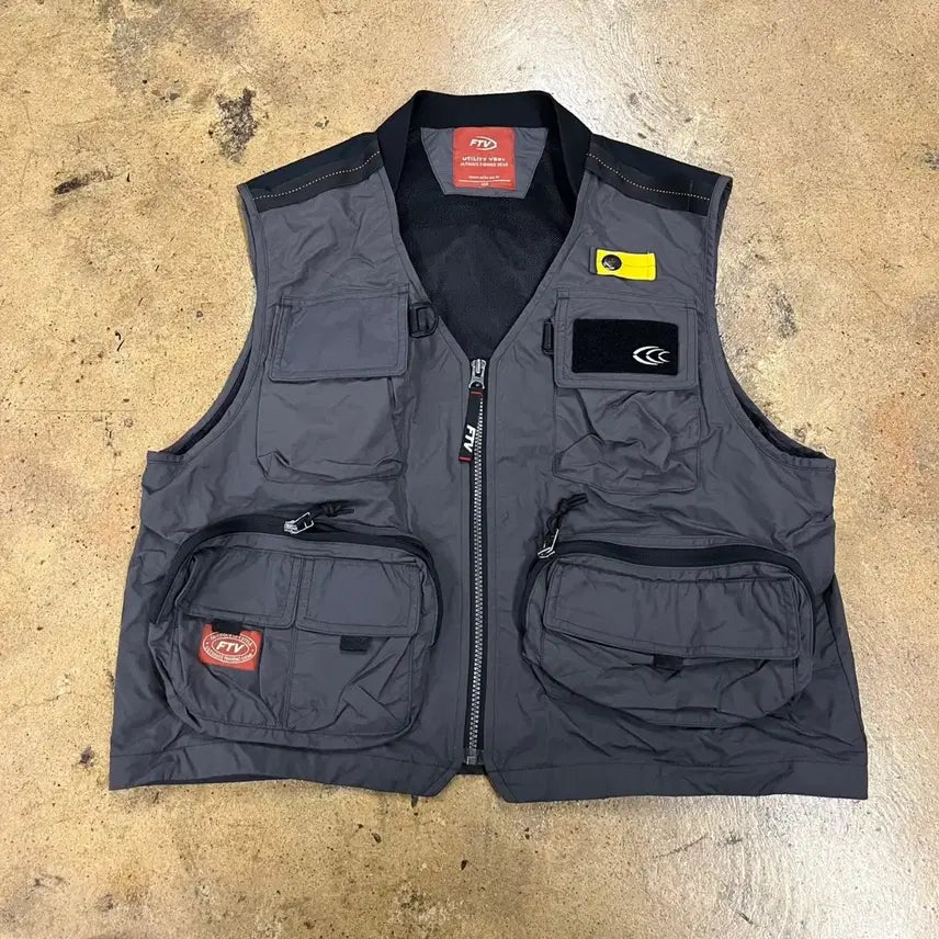 [BUNJANG] FTV Utility Vest Grey / [정품/100] FTV 유틸리티 조끼 그레이