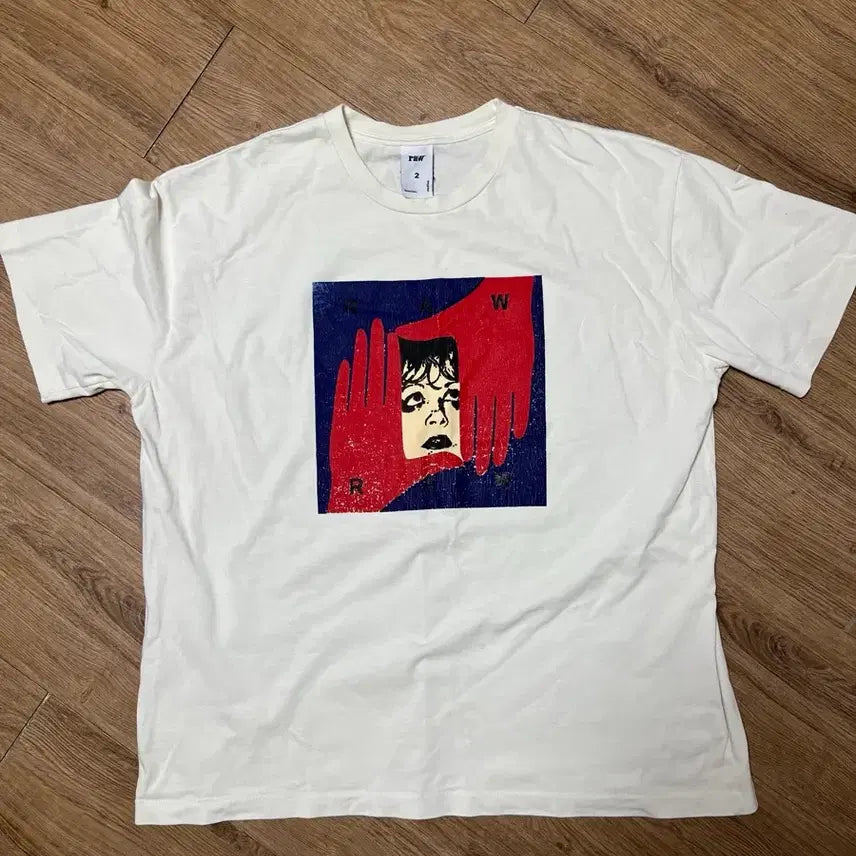 [BUNJANG] Blind Files Face T-Shirt Size 2 / 블라인드파일즈 페이스 티셔츠 2사이즈